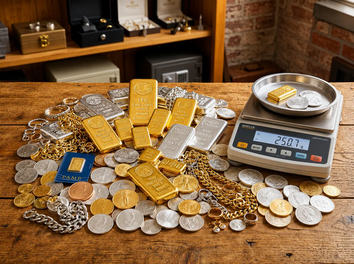 Bijoux et lingots d'or évalués chez On Achète Or